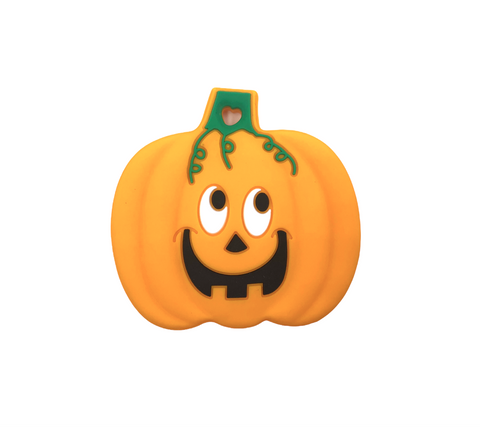 Jack-O-Lantern Pumpkin Teether--Orange