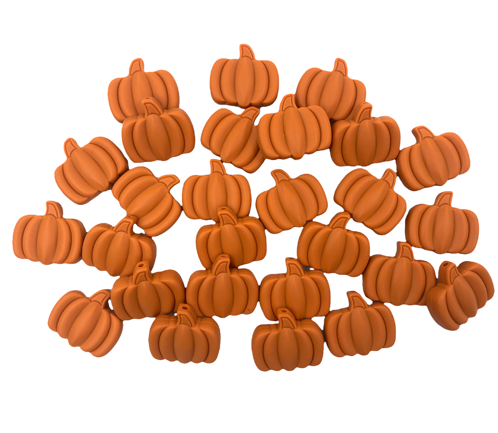 Harvest Orange Pumpkin Beads