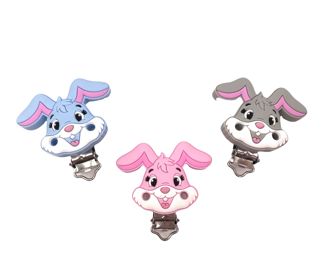 Bunny Silicone Pacifier Clip
