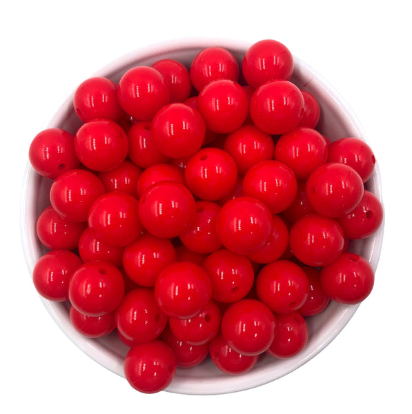 15mm Red Gloss Silicone Beads USA Silicone Bead Supply Princess Bead