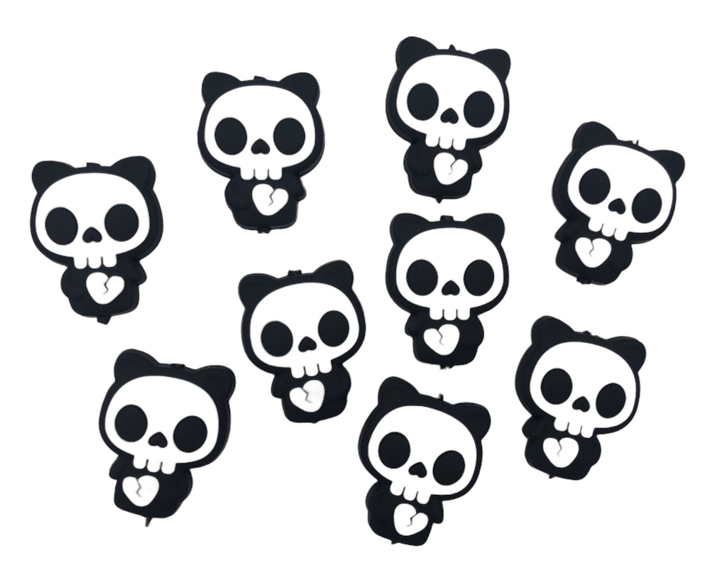 Skeleton Bear Silicone Beads