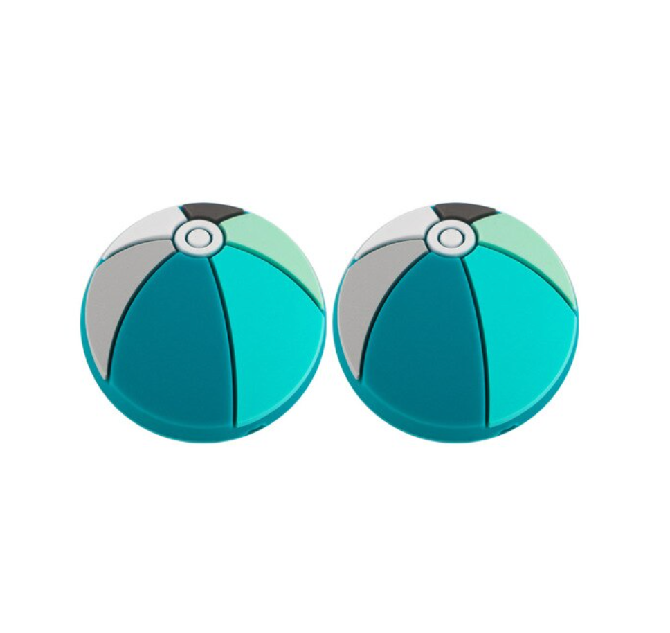Shades of Turquoise & Mint Beach Ball Silicone Teether