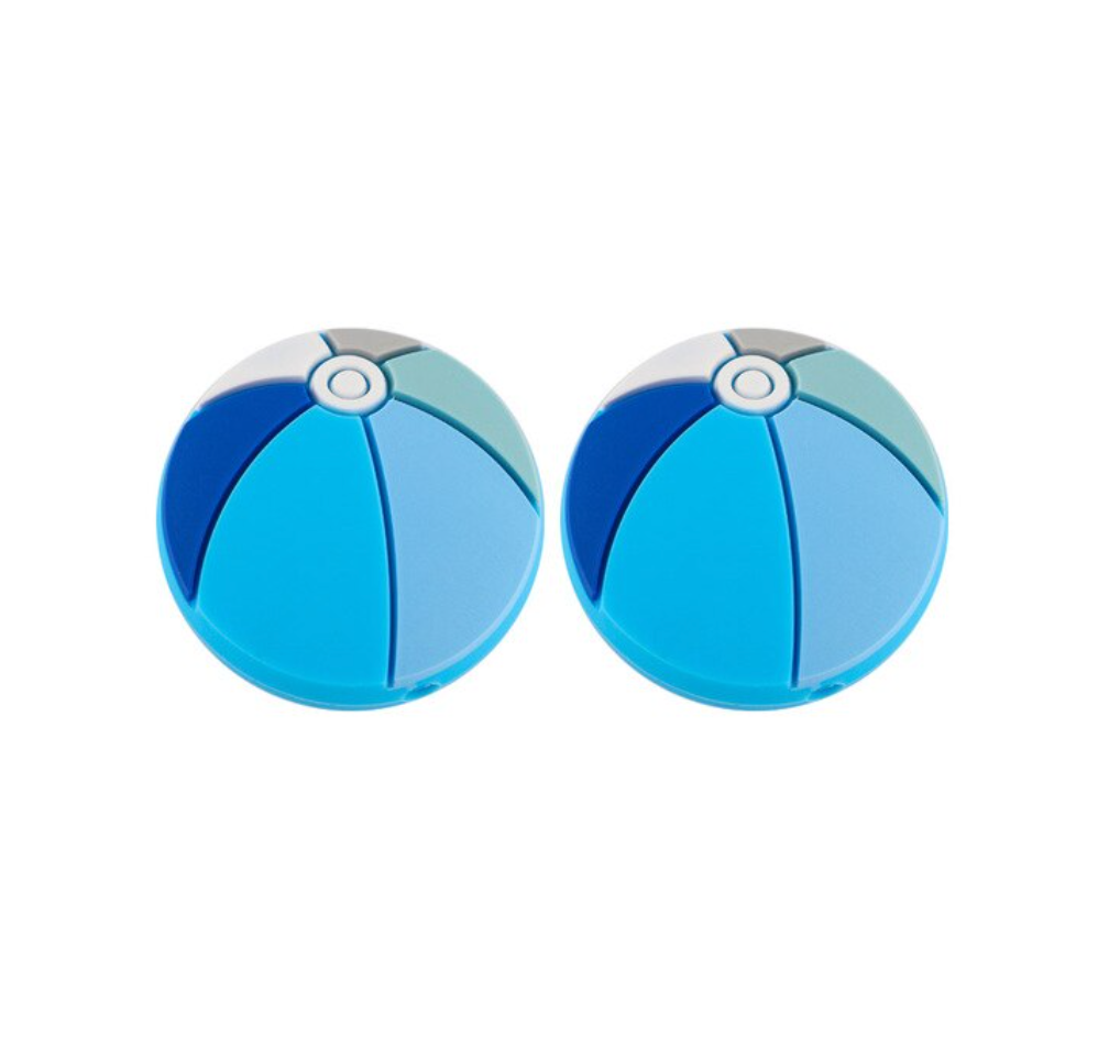 Shades of Blue Beach Ball Silicone Teether