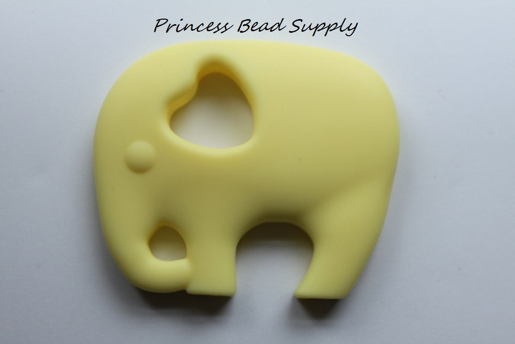 Elephant Teether--Light Yellow