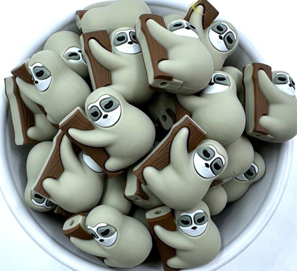 Sloth 3D Silicone Focal Beads