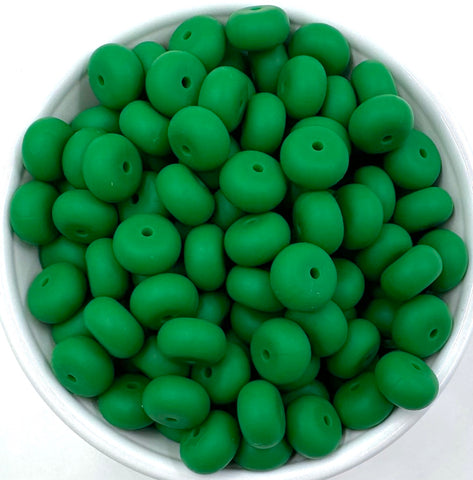Jungle Green Mini Abacus Silicone Beads