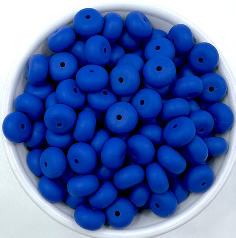 Flag Blue Mini Abacus Silicone Beads