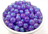 12mm Purple Illusion Glitter Acrylic Beads