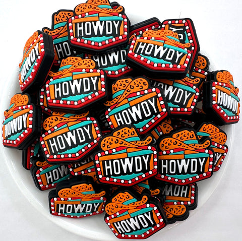 Howdy Western Silicone Focal Beads
