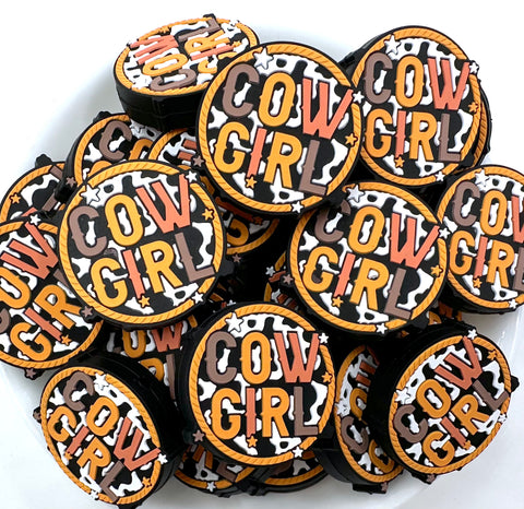 Cowgirl Silicone Focal Beads
