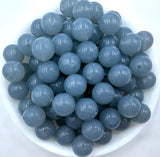 Gray Sparkle Jelly Silicone Beads--15mm