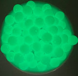 15mm Neon Turquoise Glow in the Dark Silicone Beads