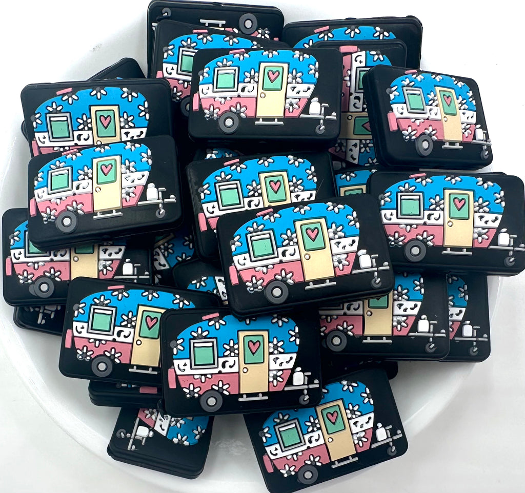 Colorful Camper Silicone Focal Beads