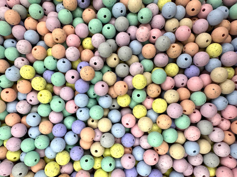 SALE! 19mm Pastel Speckled Beads