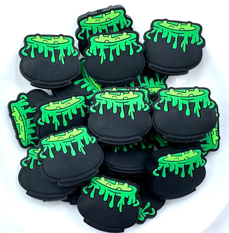 Witches Cauldron Silicone Focal Beads