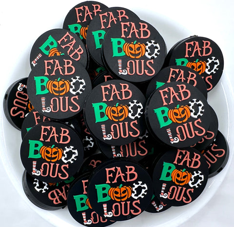 Fab-BOO-Lous Halloween Silicone Focal Beads