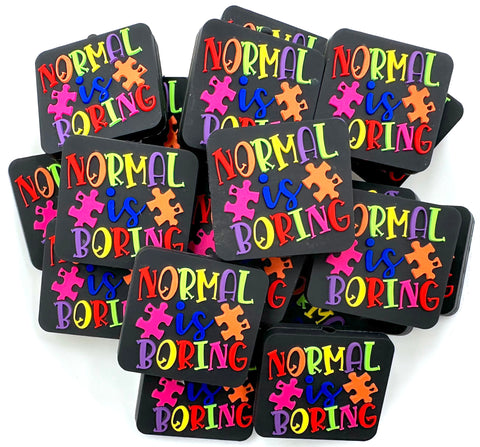 Normal is Boring Silicone Focal Beads