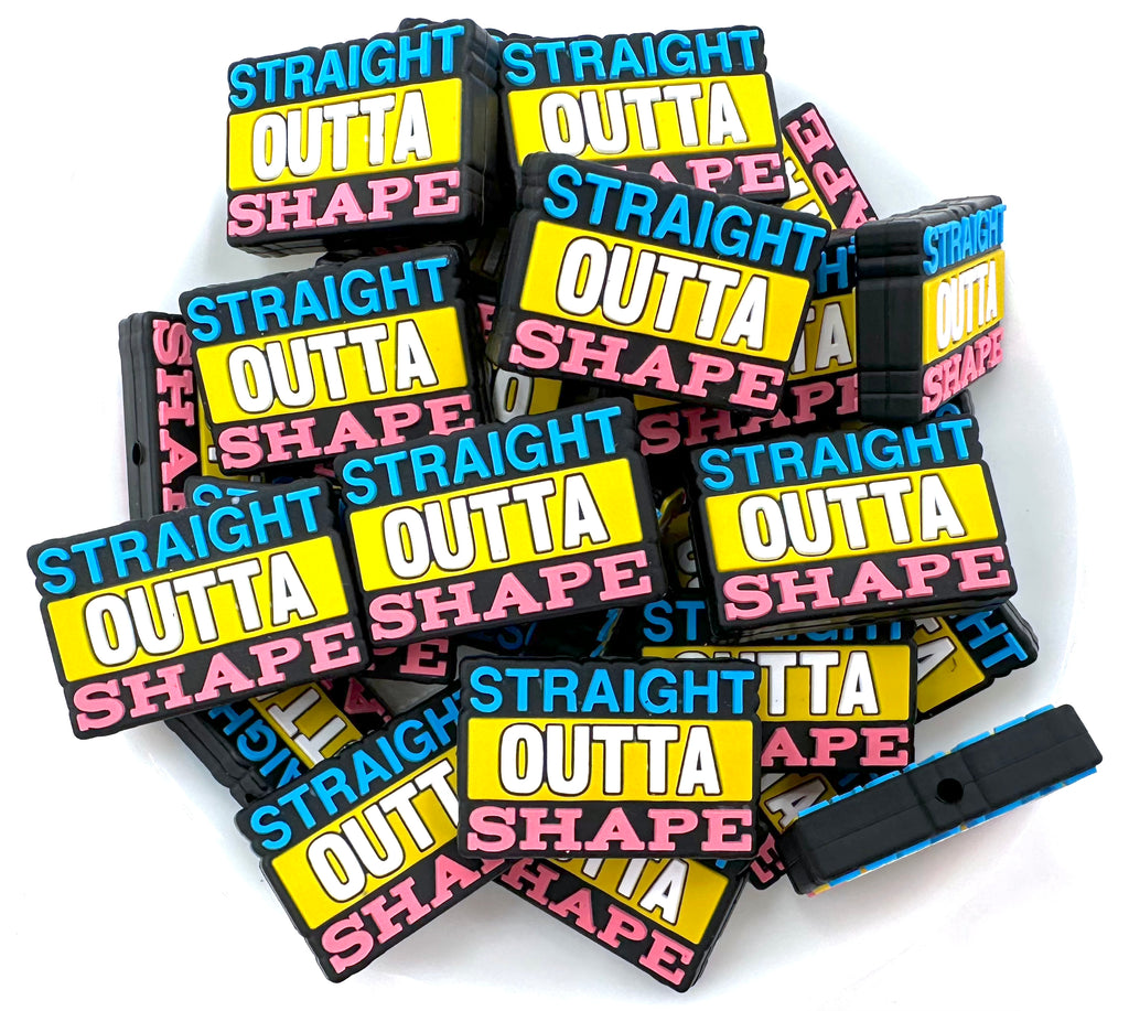 Straight Outta Shape Silicone Focal Beads