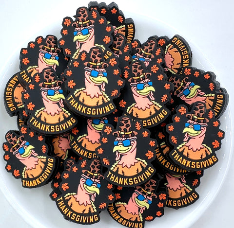 Thanksgiving Turkey Silicone Focal Beads