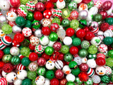 SALE! Christmas Chunky Beads, Grab bag of Chunky Beads