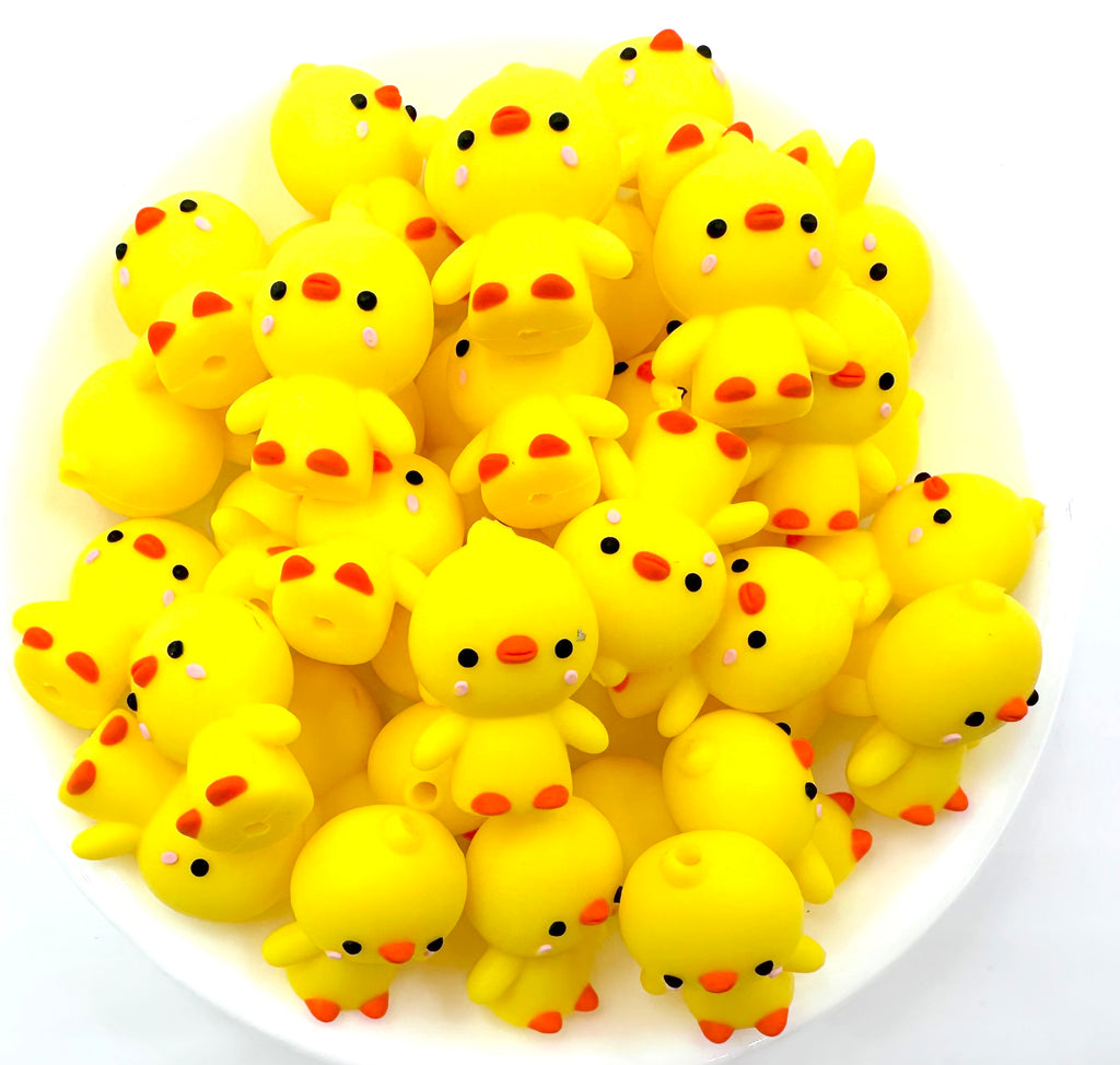 Duck 3D Silicone Focal Beads