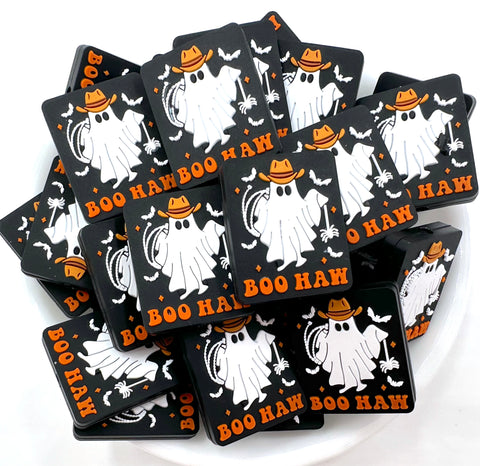 Boo Haw Ghost Silicone Focal Beads