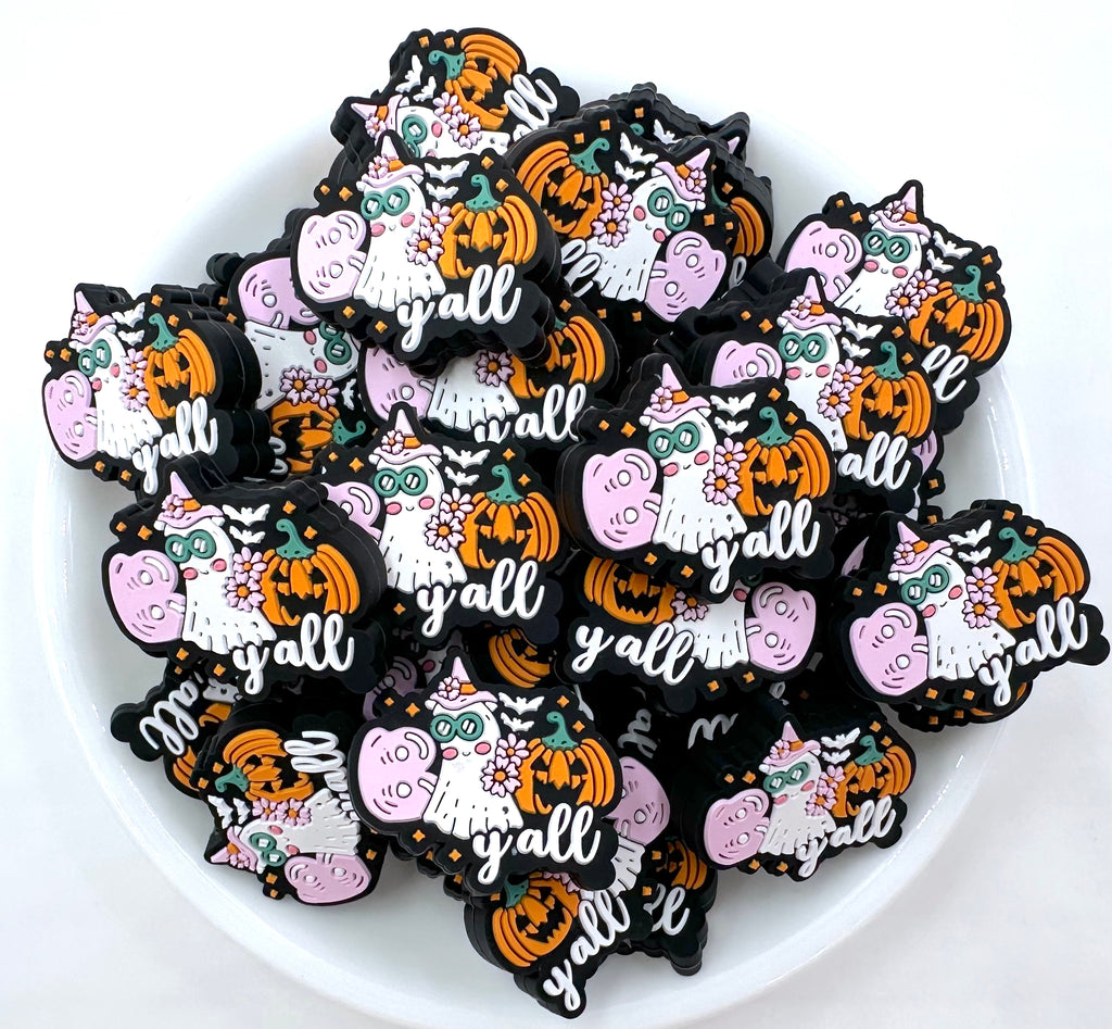 Boo Y'All Halloween Silicone Focal Beads