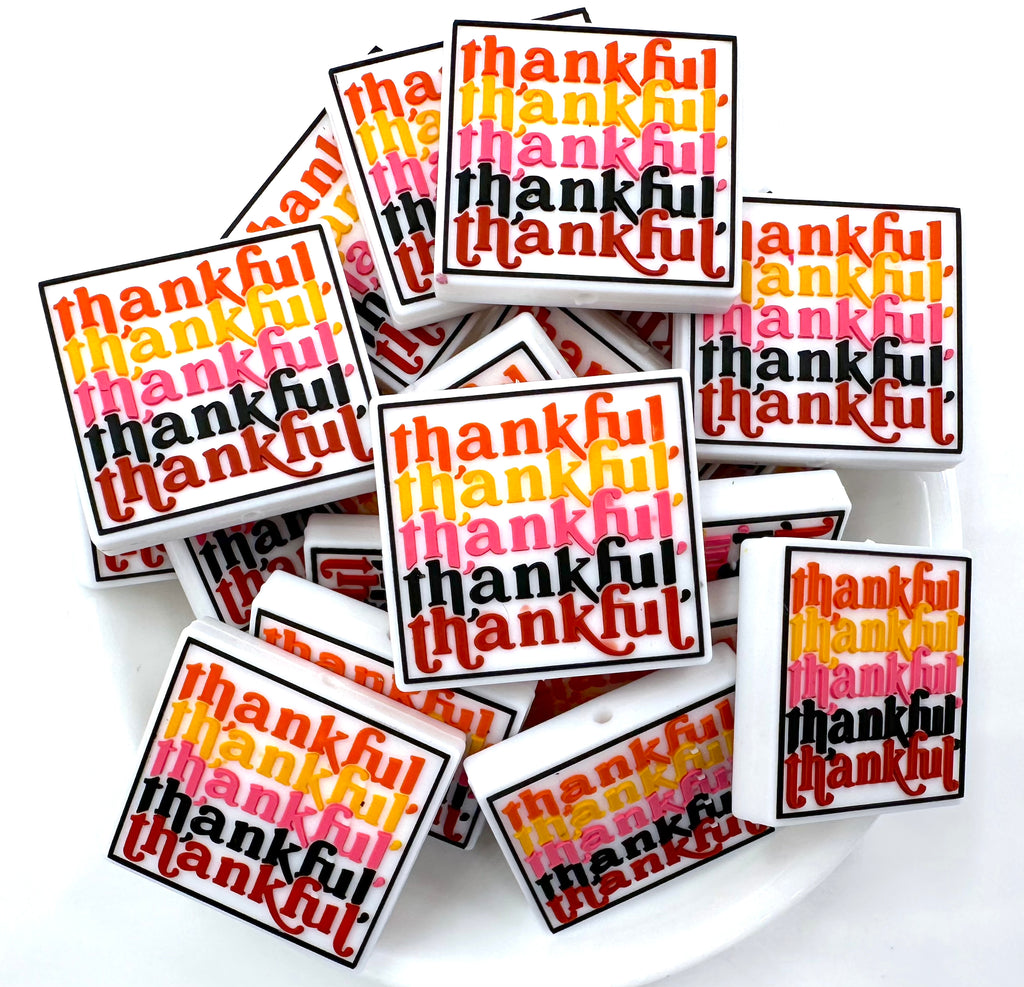 Thankful Silicone Focal Beads