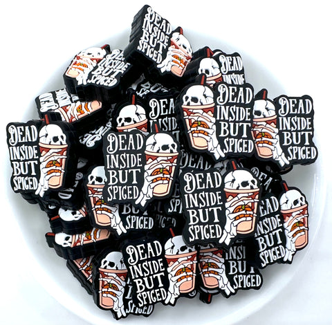 Dead Inside But Spiced Silicone Focal Beads