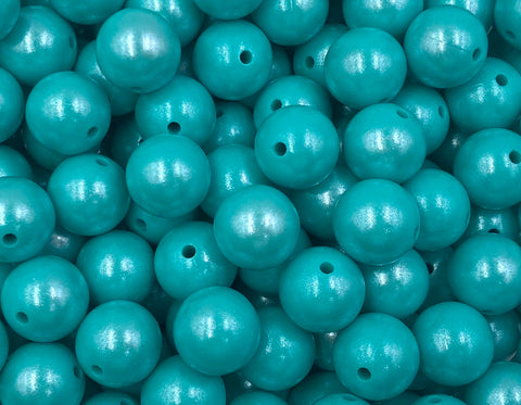 15mm Turquoise Opal Silicone Beads