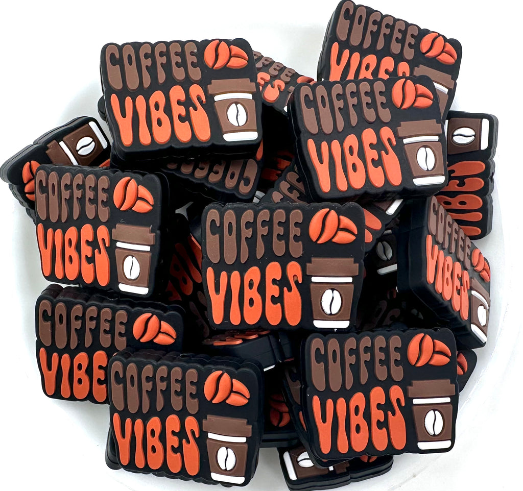 Coffee Vibes Silicone Focal Beads