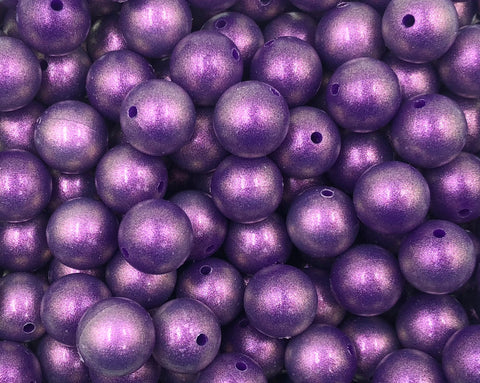15mm Purple Passion Opal Silicone Beads