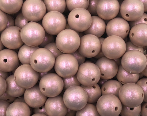 15mm Victorian Rose Opal Silicone Beads