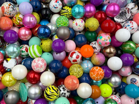 30 Chunky Beads-- Mix of Chunky Beads