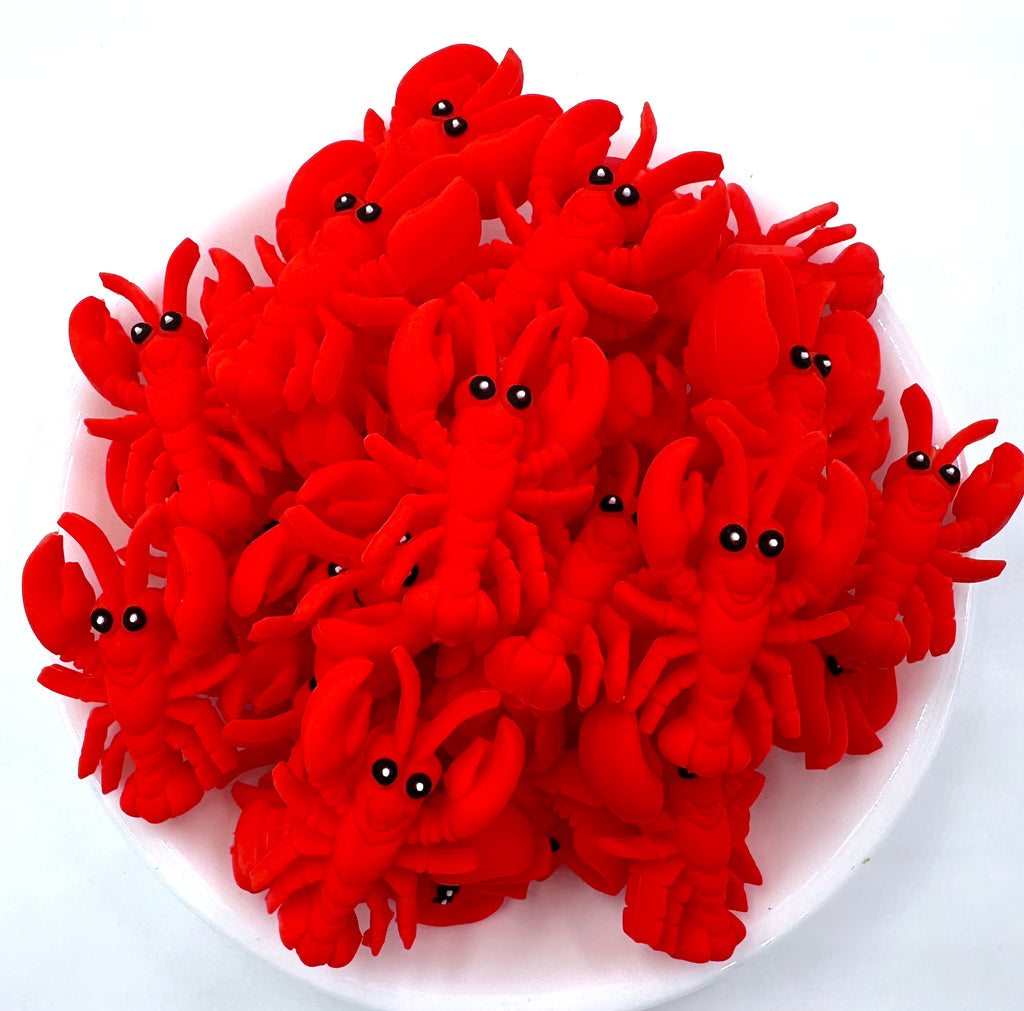 Lobster 3D Silicone Focal Beads