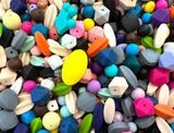 50 Random Assortment of Silicone Beads