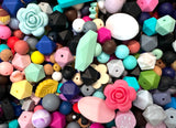 50 Random Assortment of Silicone Beads