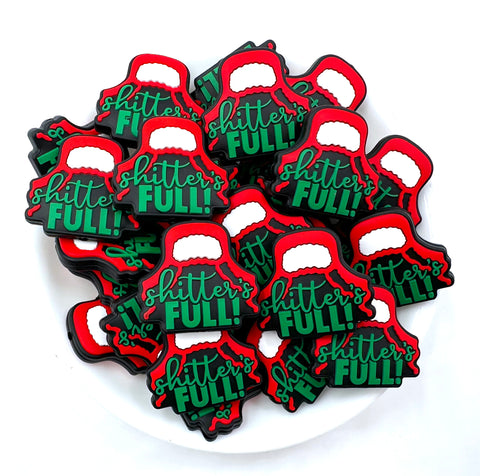 Shitter's Full Christmas Silicone Focal Beads