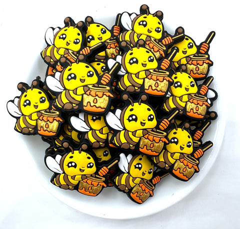 Bumblebee Silicone Focal Beads