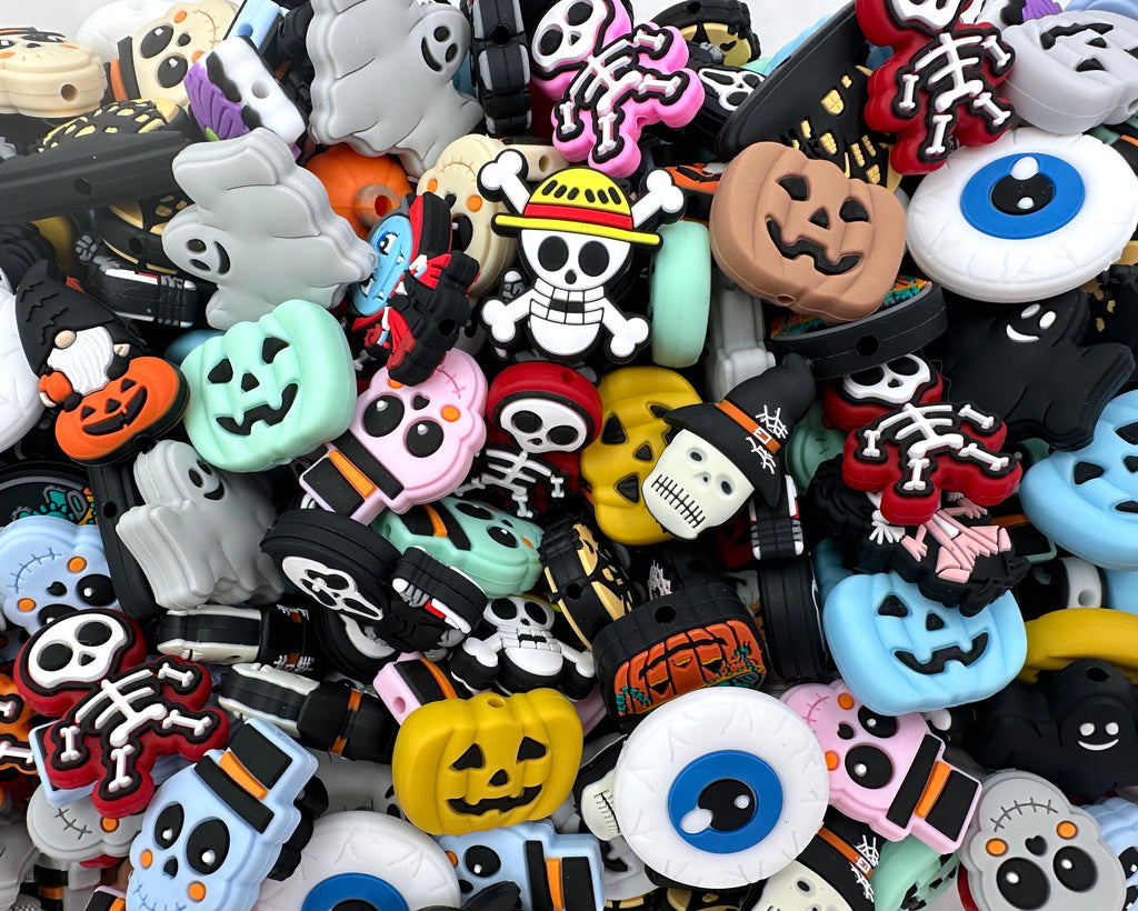 Halloween Silicone Focal Bead Mix