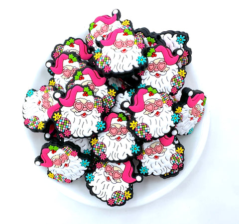 Disco Santa Silicone Focal Beads