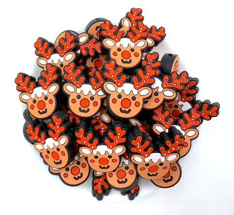 Reindeer Silicone Focal Beads