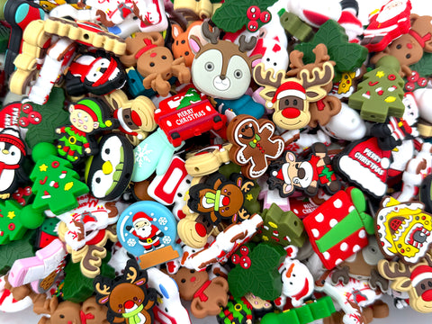 Christmas Silicone Focal Bead Mix