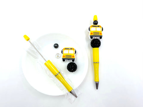 School Bus Beadable Pen Kit