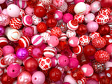 SALE! Valentine's Day Chunky Beads, Grab bag of Chunky Beads