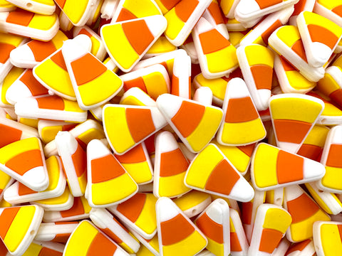 Candy Corn Silicone Focal Beads