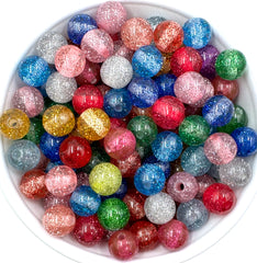 12mm Glitter Beads