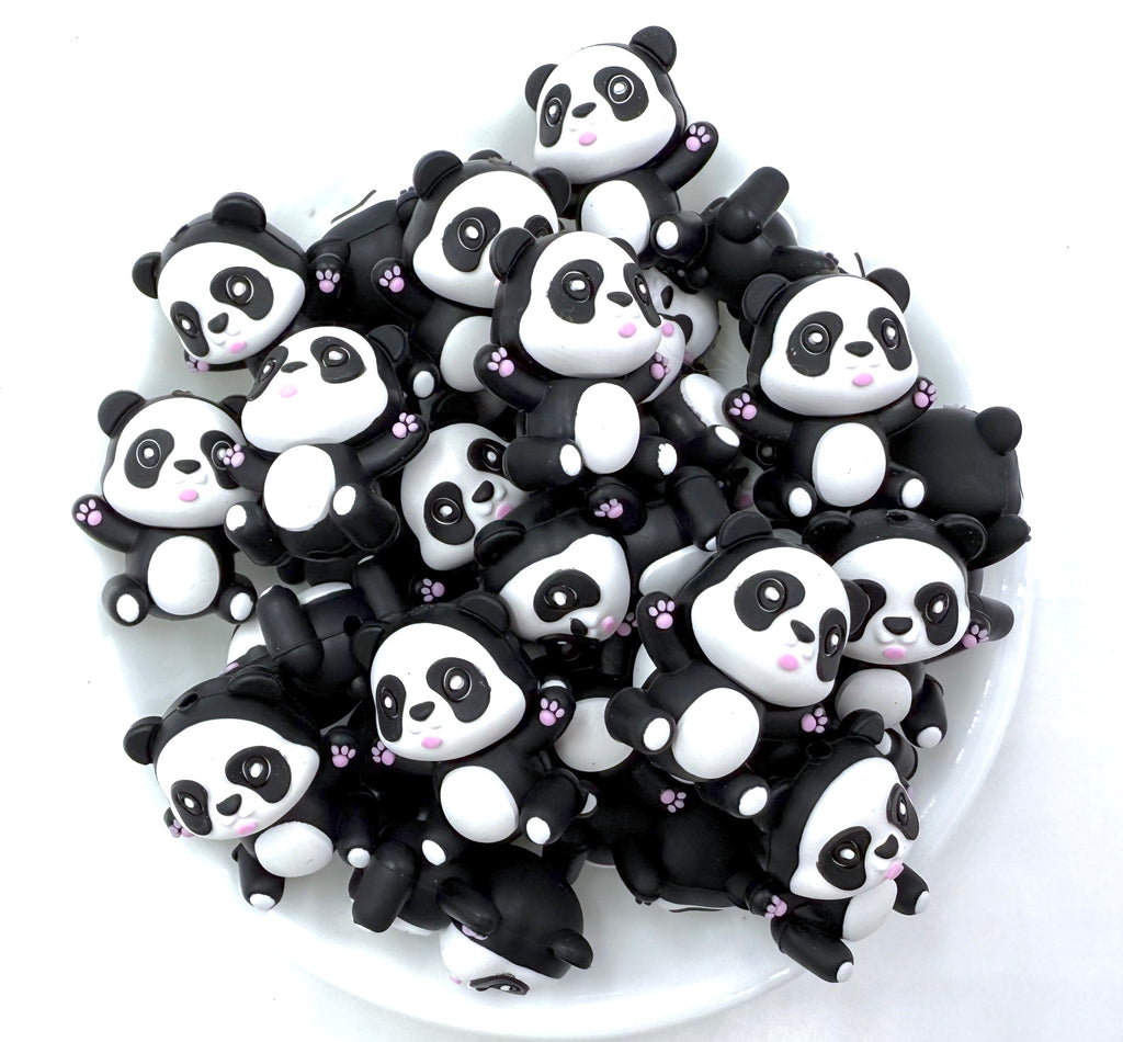 Panda 3D Silicone Focal Beads