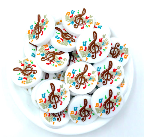 Music Silicone Focal Beads