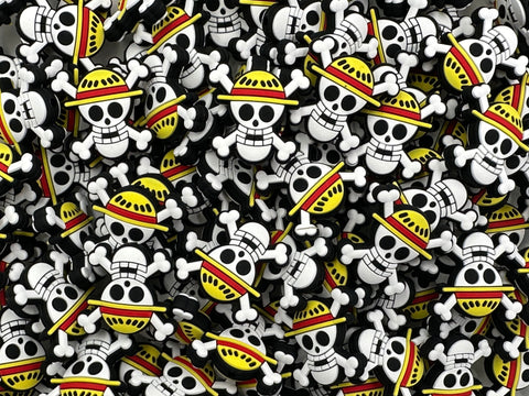 Skull and Crossbones Skeleton Silicone Beads